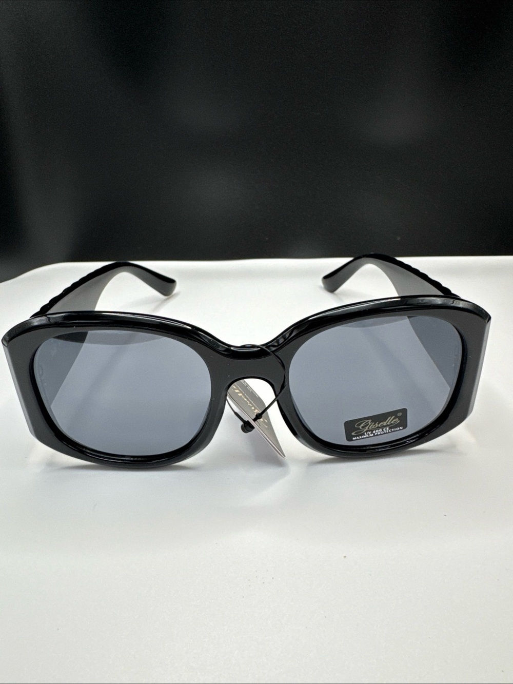 Black Men's Sunglasses - Classic Square Frame (5-4) UV 400 CE